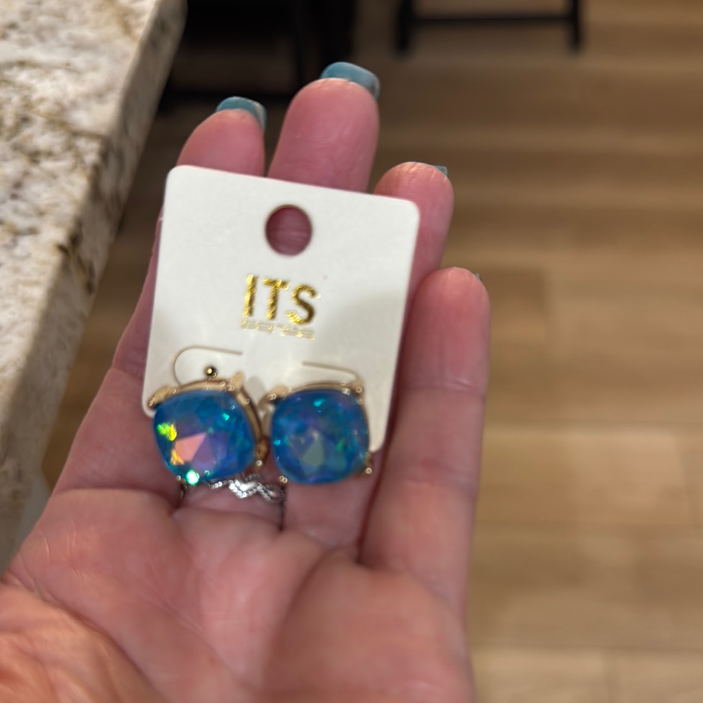 It's Blue Iridescent Earrings